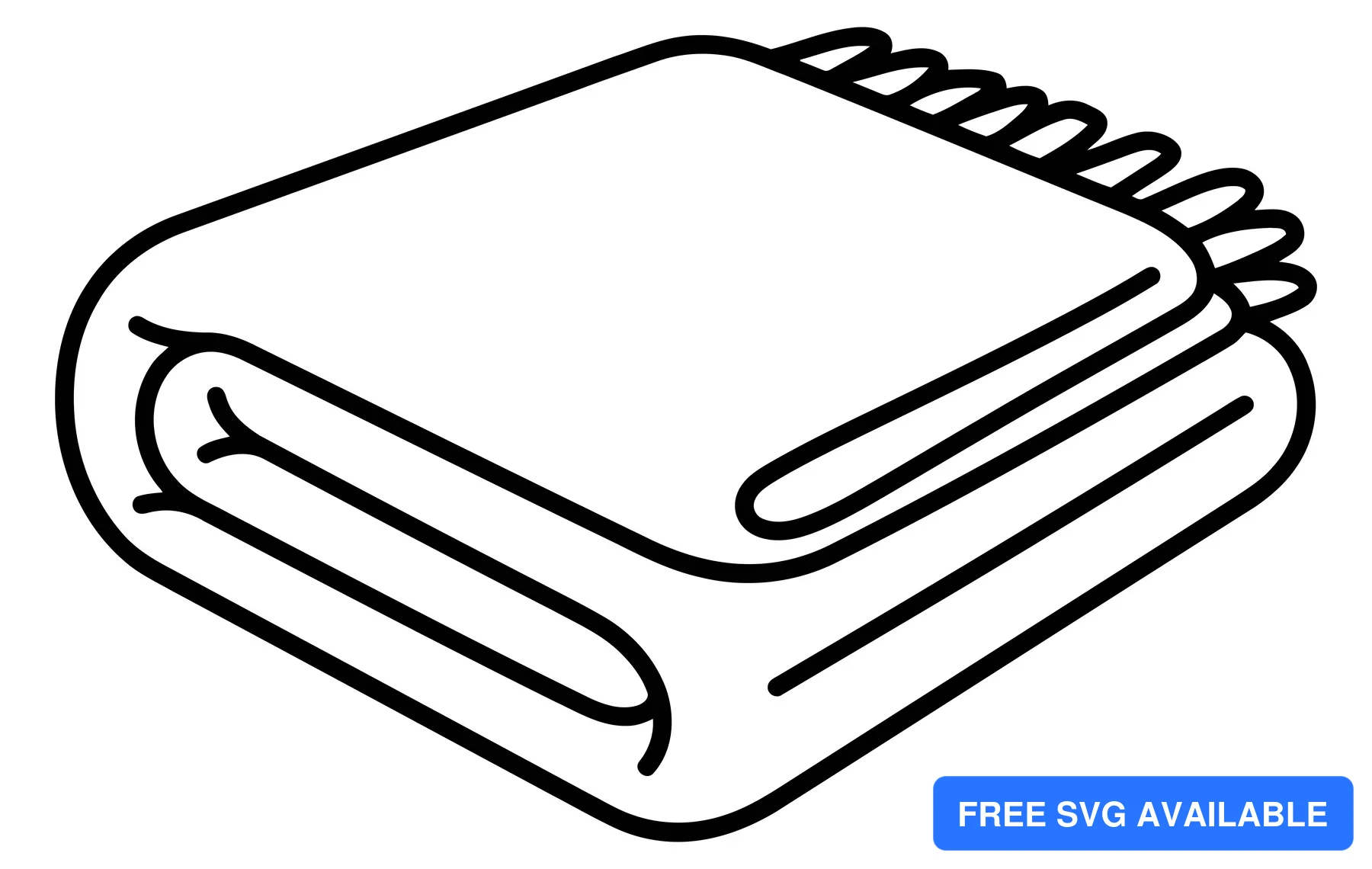 icon of a folded warm blanket with fringe edges