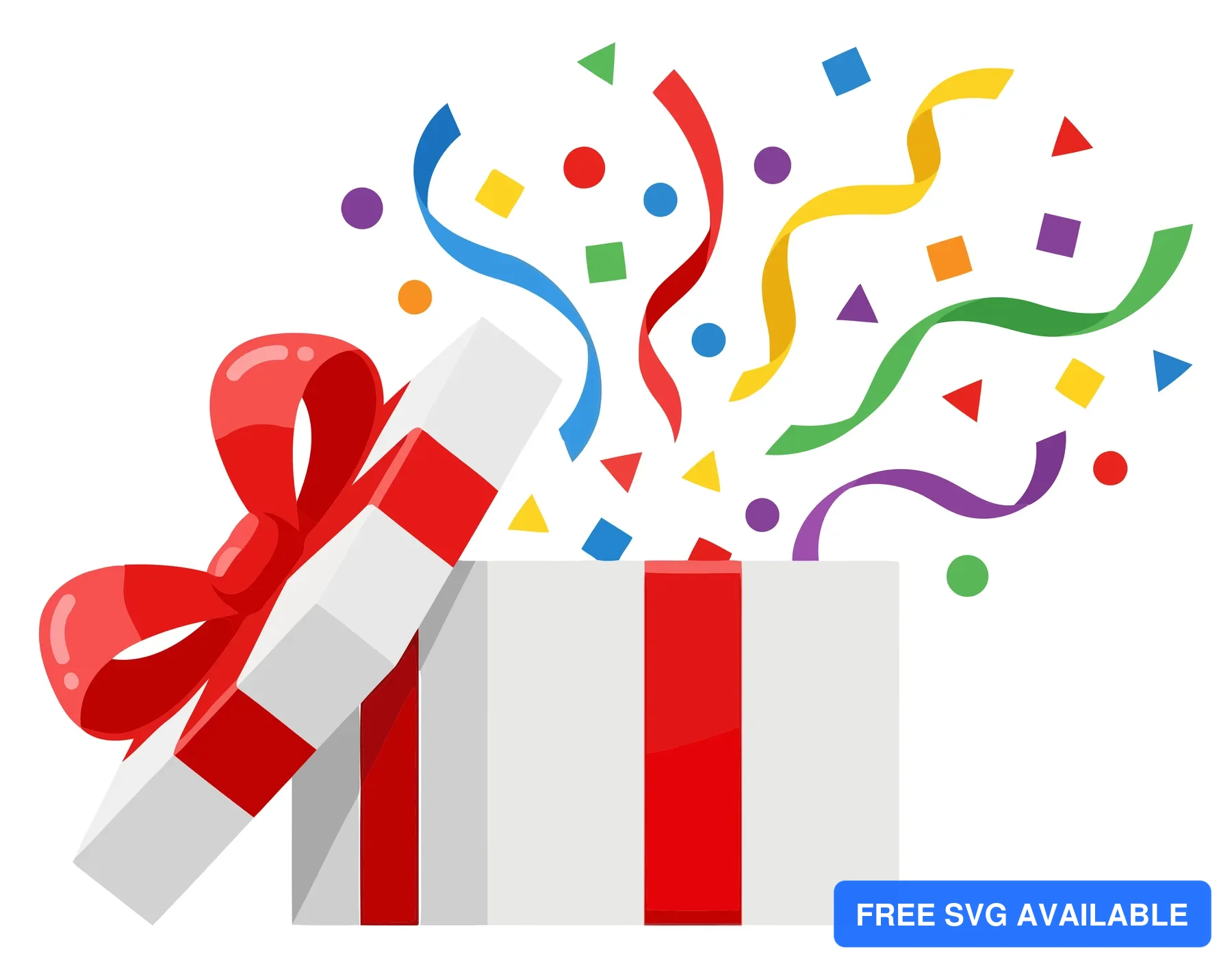 open gift box with colorful confetti