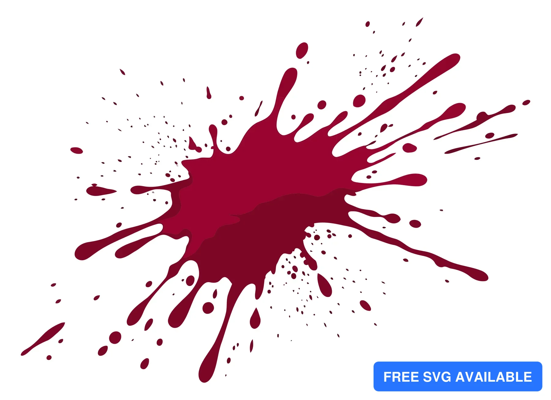 red paint splash