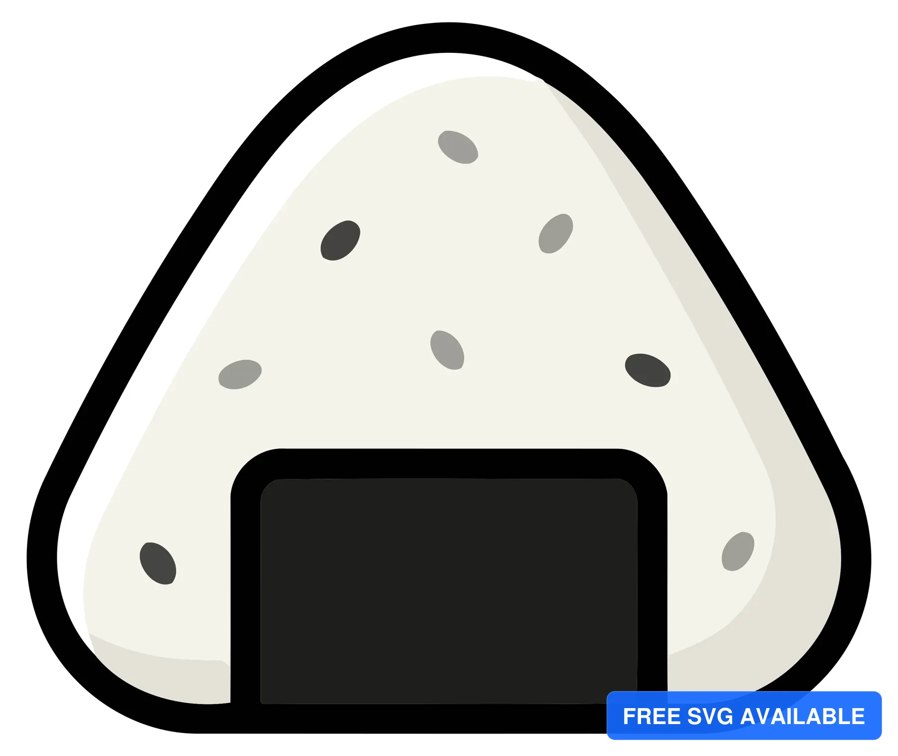 A minimalist triangle-shaped phone holder with small dots inside a clean vector illustration