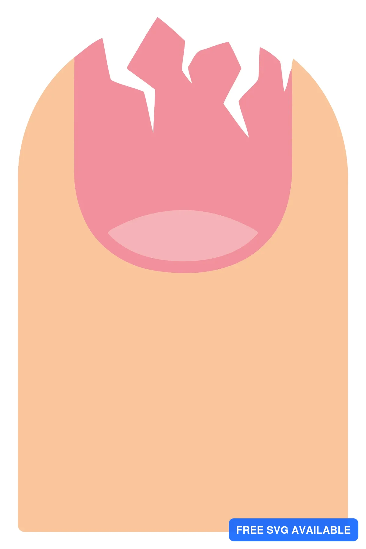 A minimalist flame icon with a smooth base in a vector design style