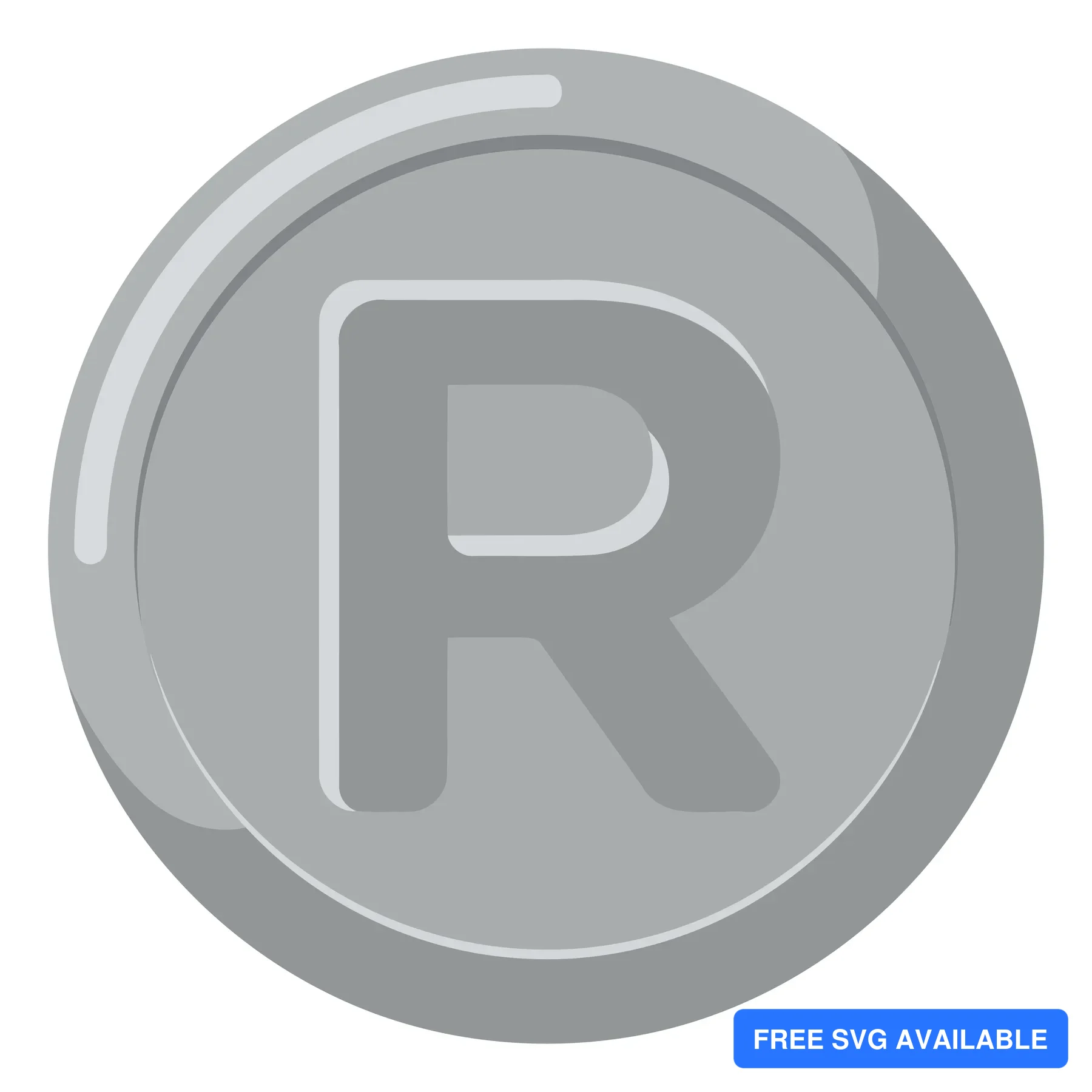 A minimalist letter R icon inside a circular frame