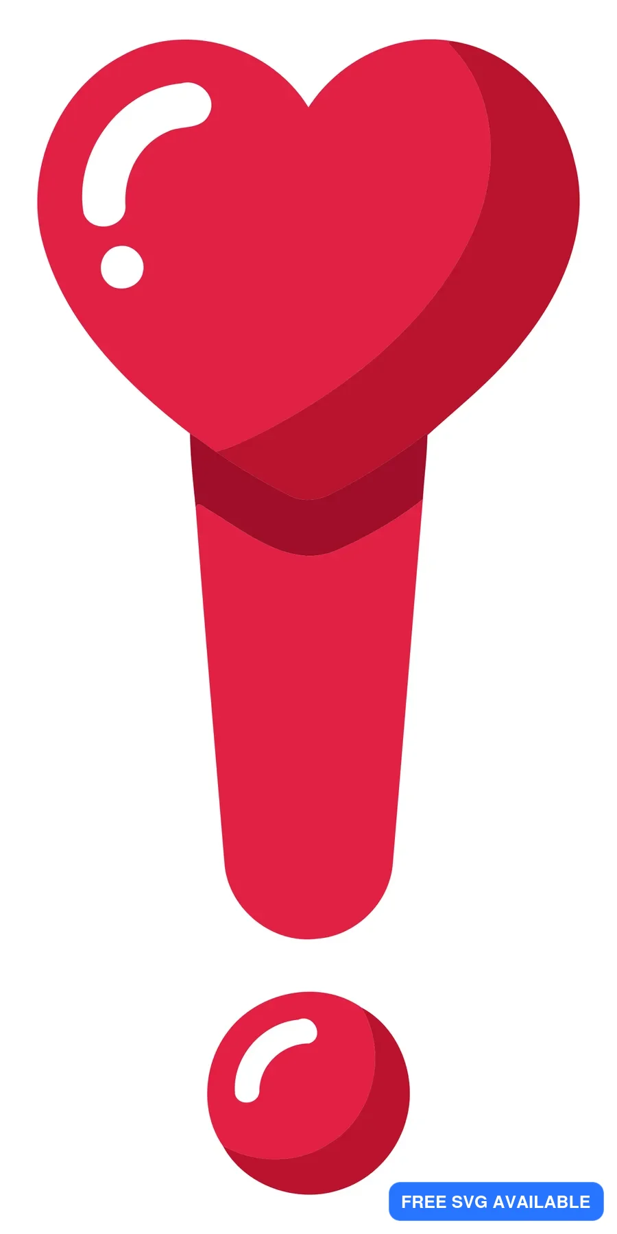 A stylized 3D heart with a question mark integrated in red color