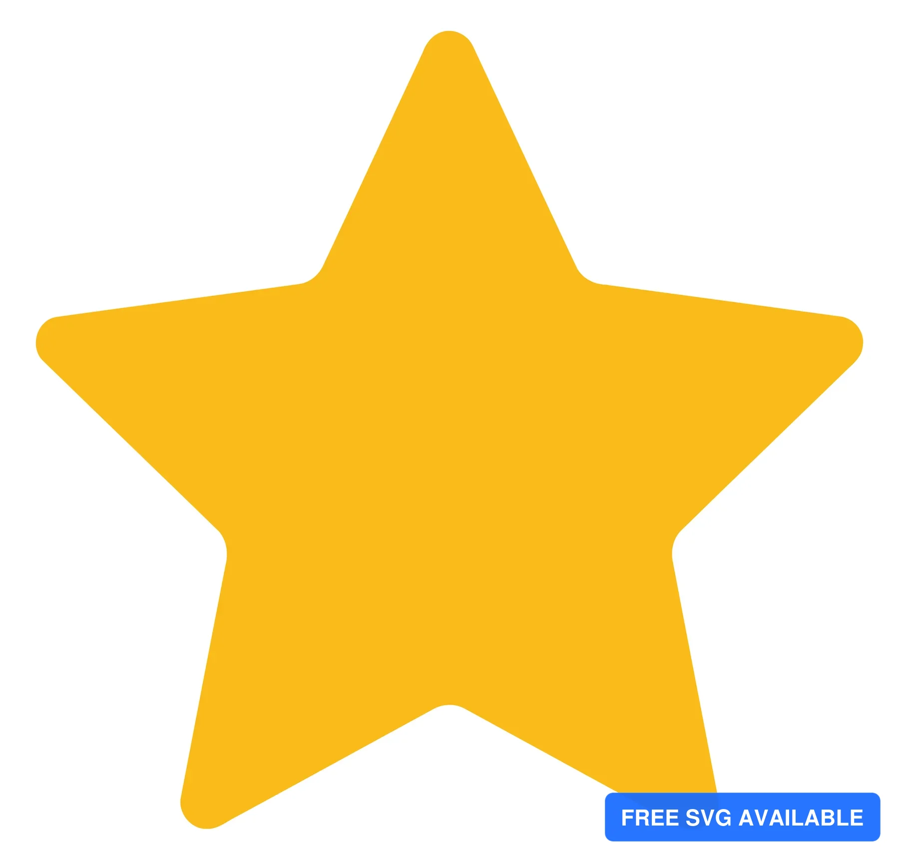 A bright yellow five-pointed star icon