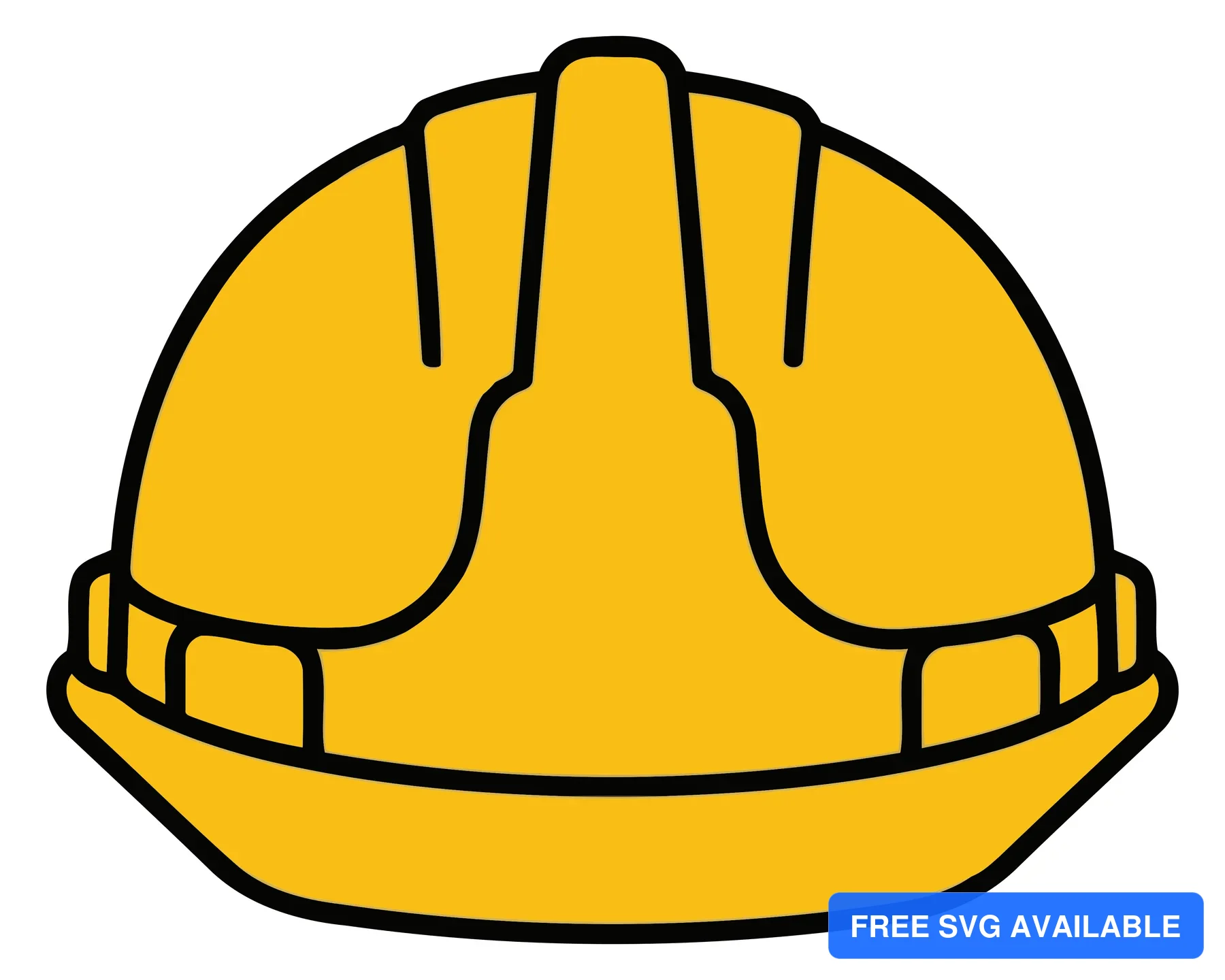 A yellow hard hat with adjustable straps for safety use