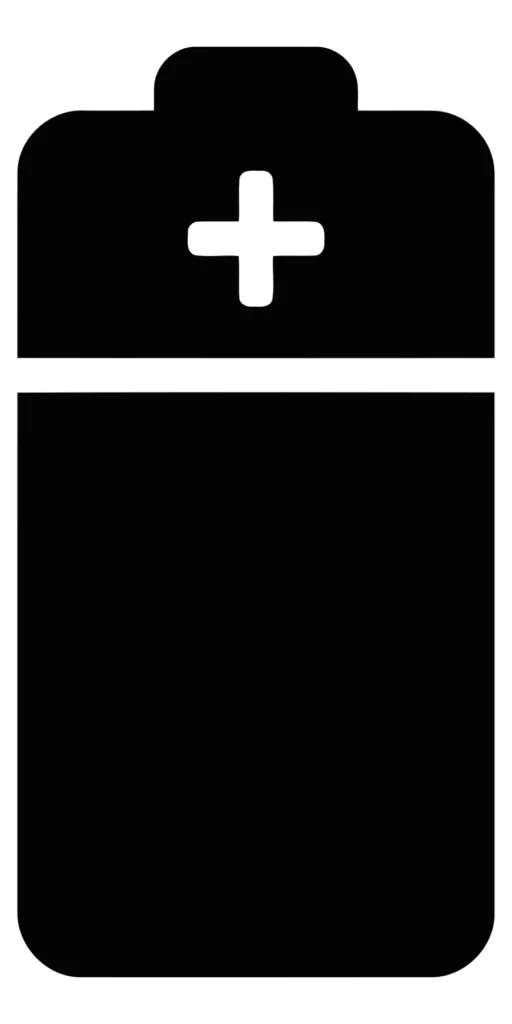 battery charge level indicator icon