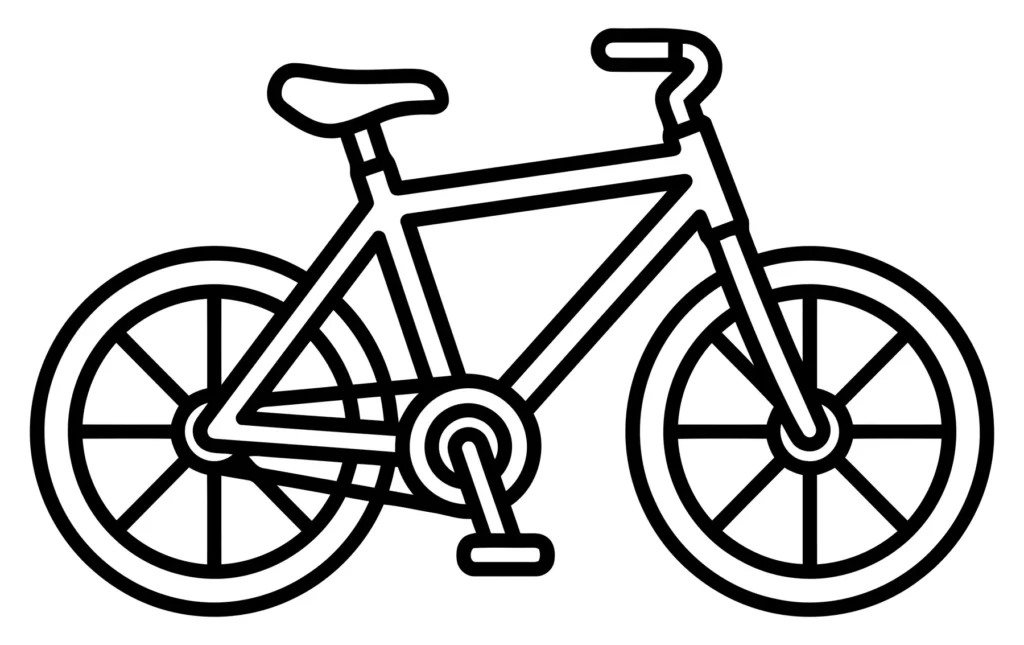 bicycle icon line art