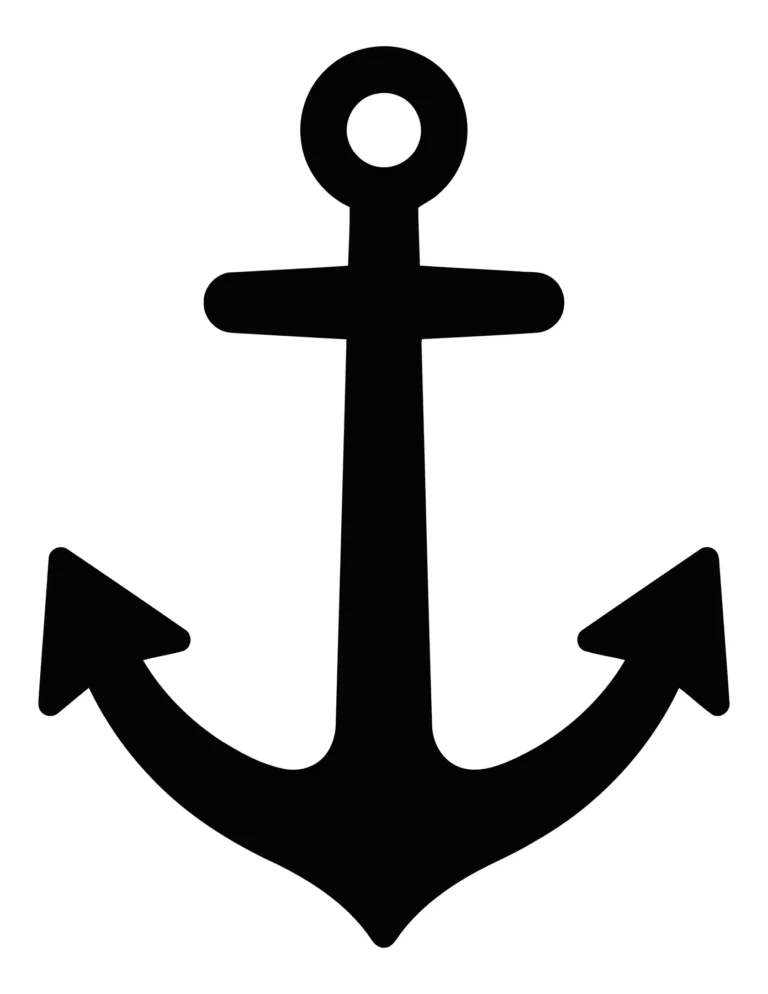 black anchor silhouette