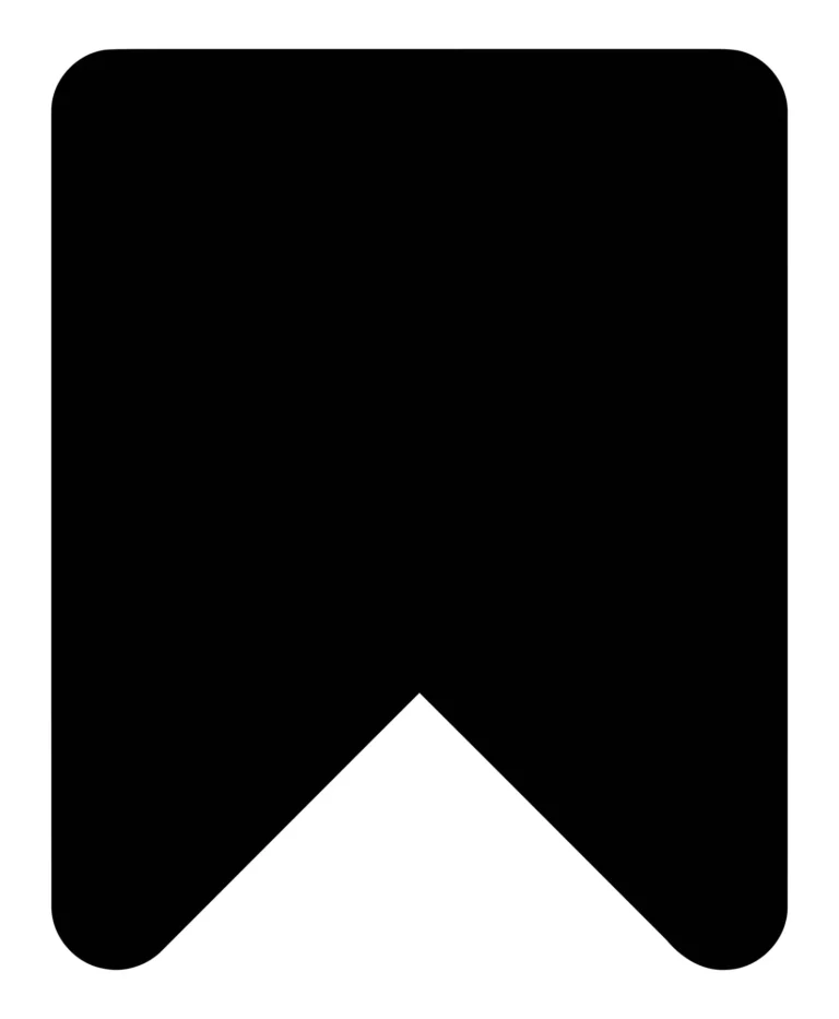 black bookmark icon