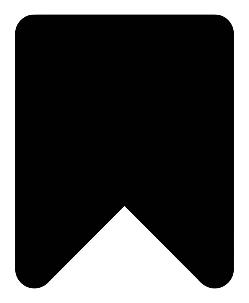 black bookmark icon