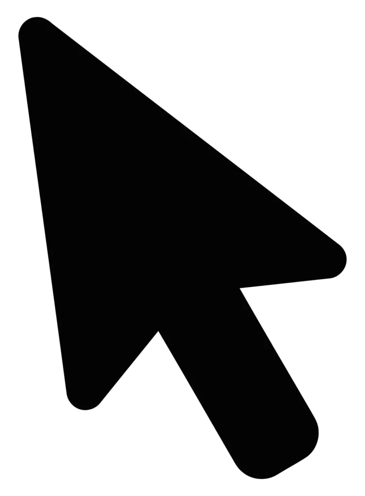 black computer mouse cursor arrow