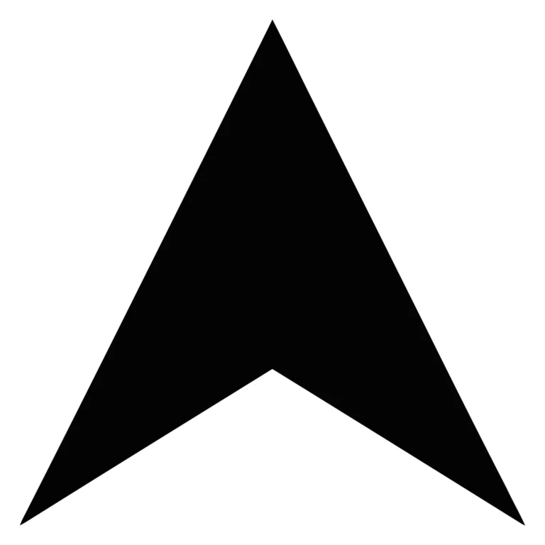 black upward pointing arrow icon
