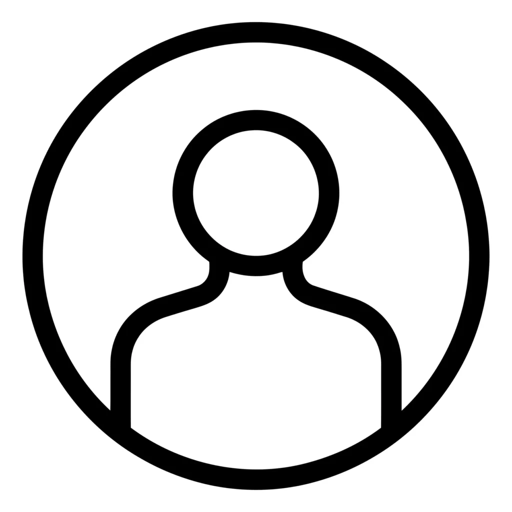 black user profile icon