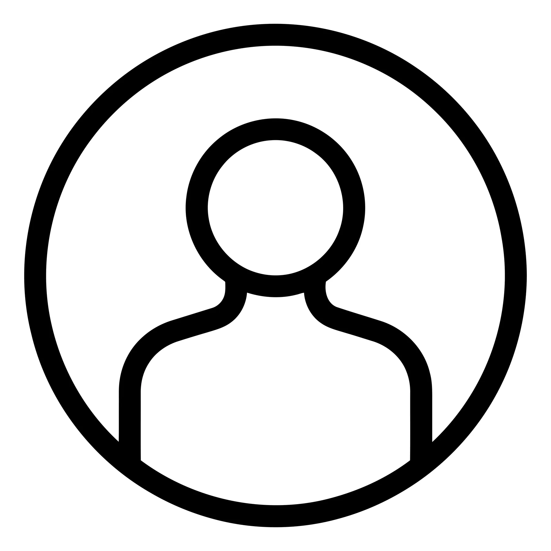 Minimalist Black User Profile Icon