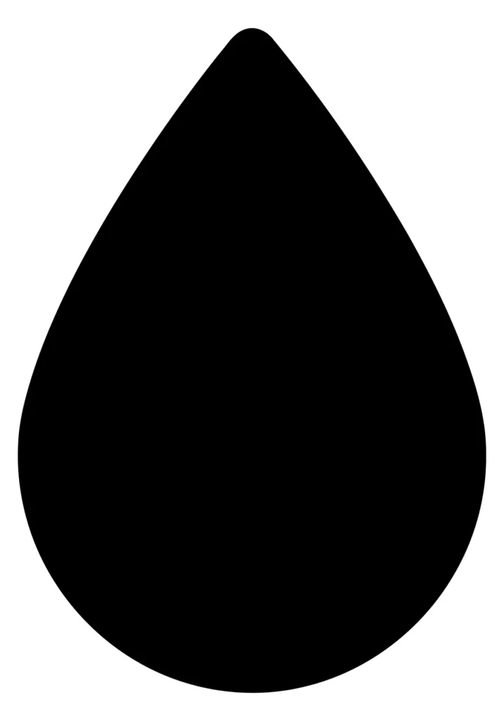 black water drop icon