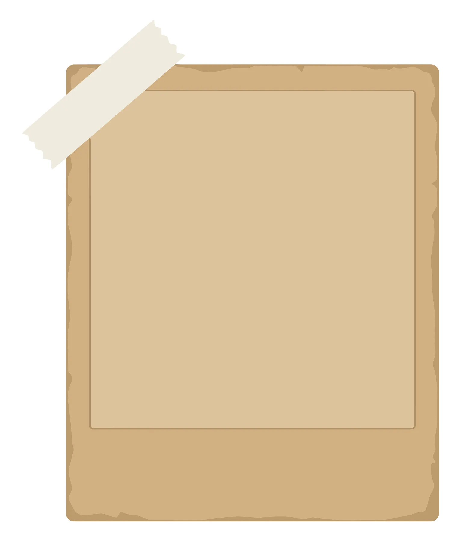 Vintage Photo Frame with Adhesive Tape