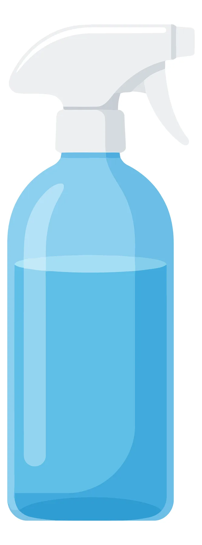 Blue Plastic Spray Bottle with Trigger Nozzle