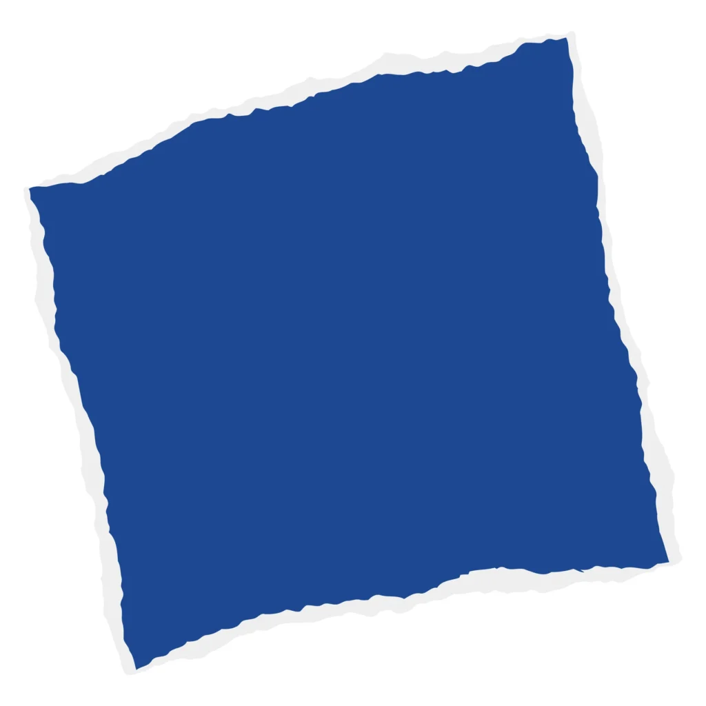 blue square paper scrap