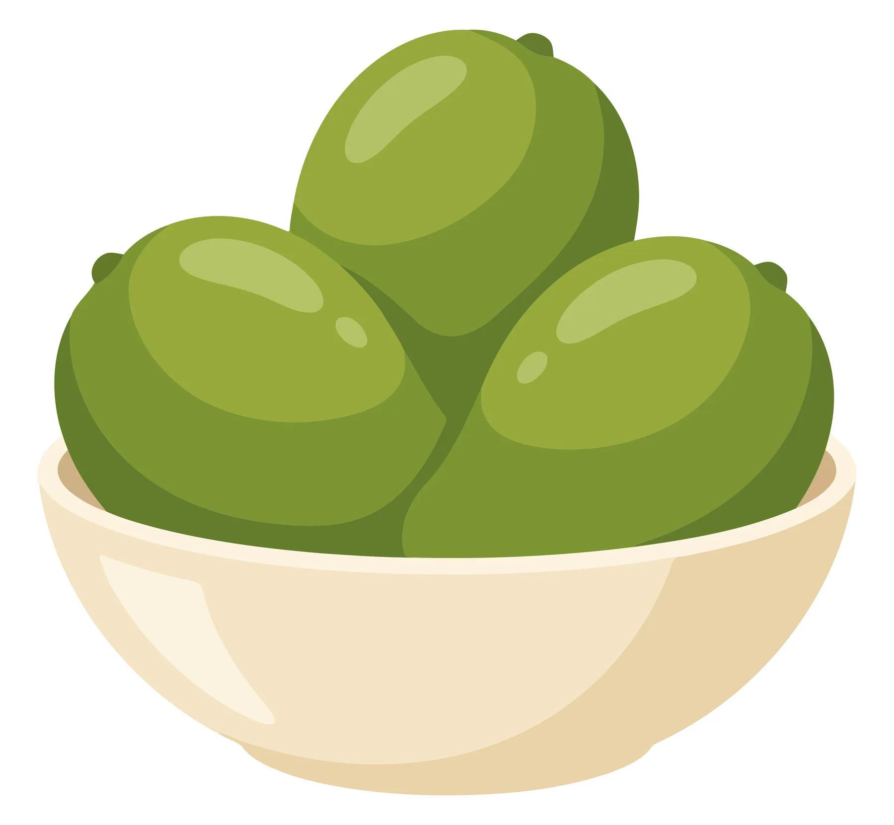 bowl of fresh green limes vector illustration