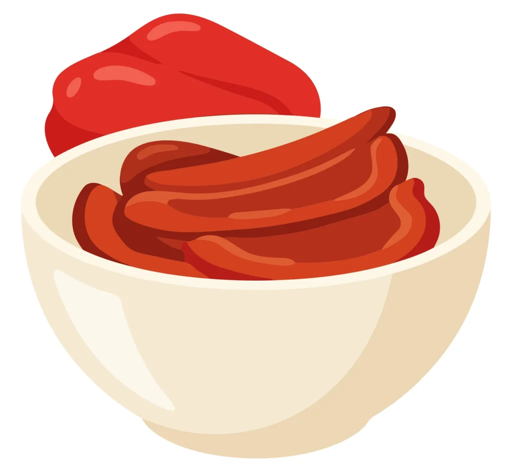 bowl of sundried tomatoes, delicious mediterranean ingredient for cooking, healthy vegetable snack, organic food illustration