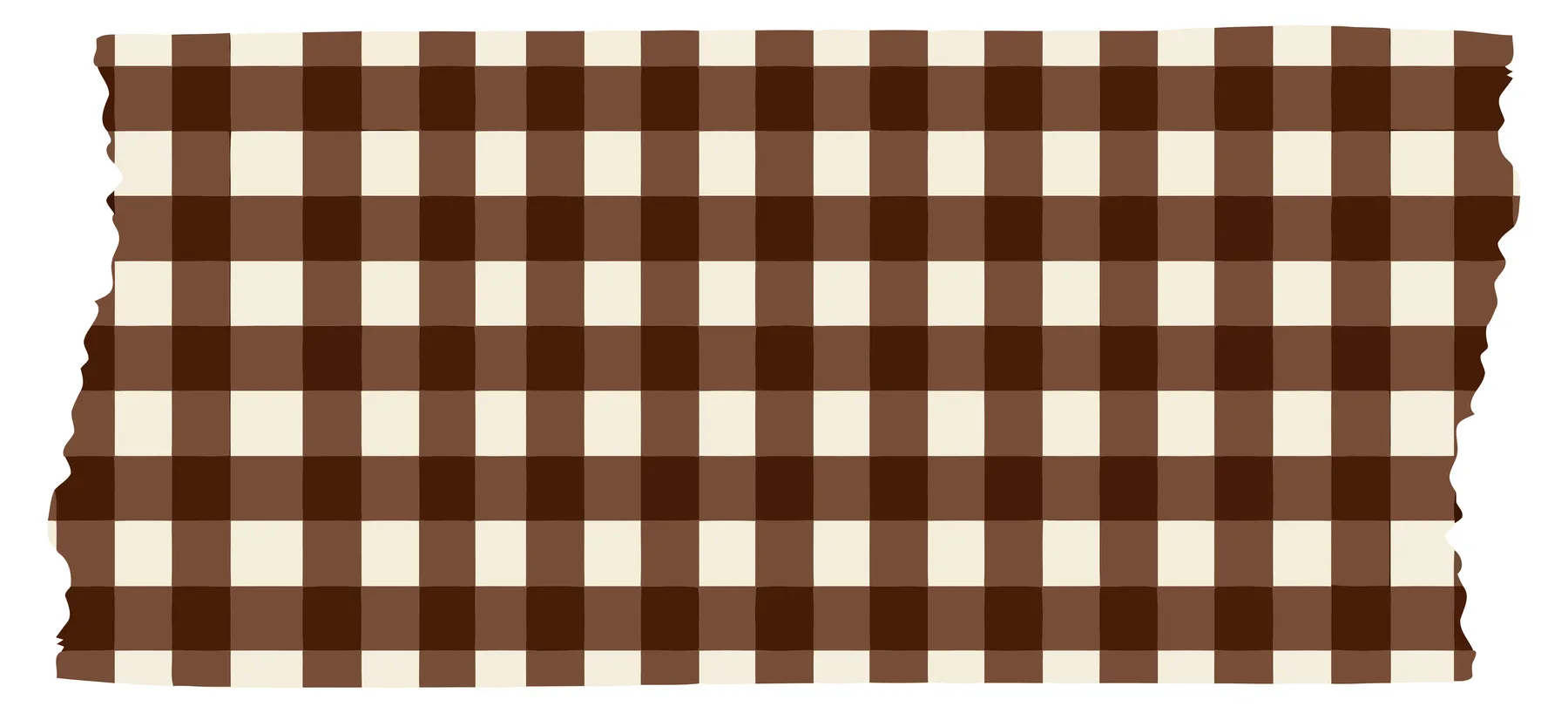 Brown and White Gingham Pattern Fabric Texture