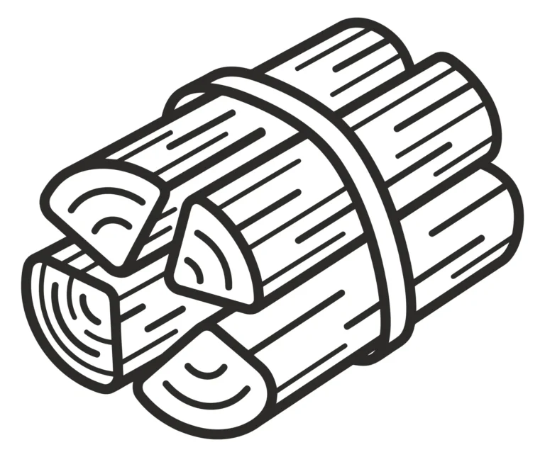 bundle of firewood logs tied together icon
