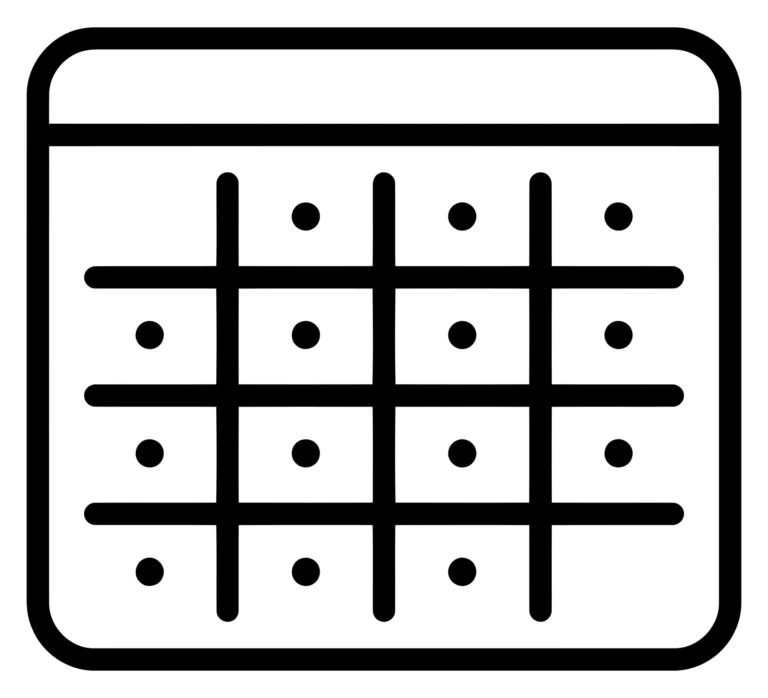 calendar icon, flat design vector illustration