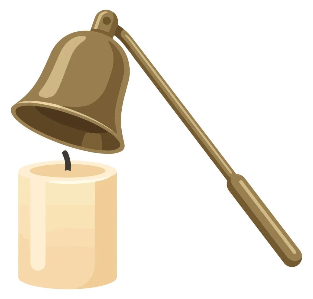 candle snuffer tool for extinguishing candle flame