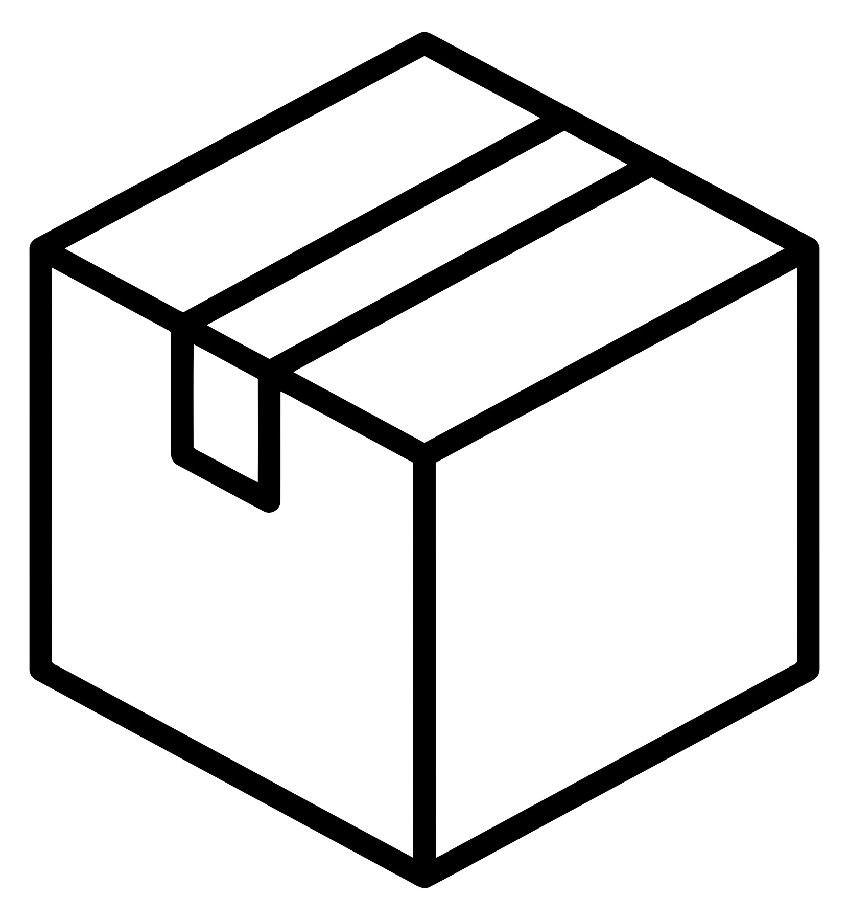 Empty Cardboard Box for Shipping and Delivery