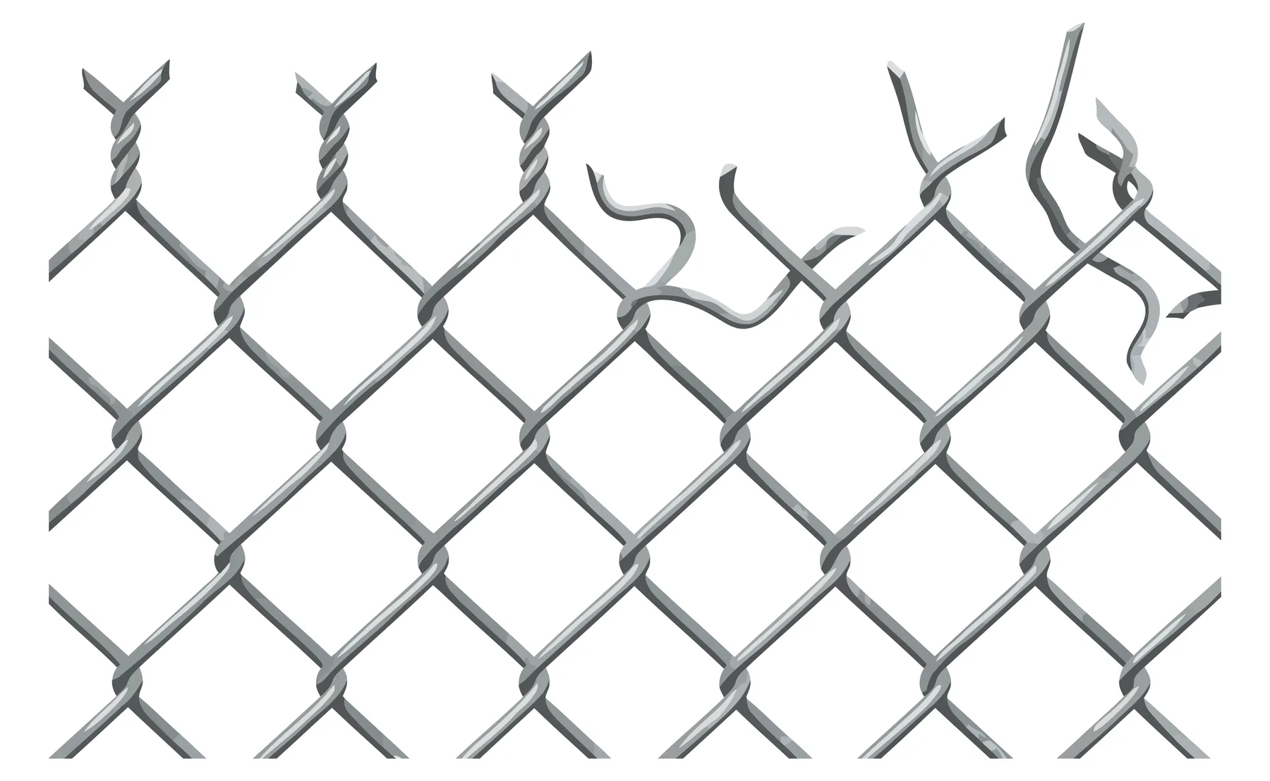 Seamless Chain Link Fence Texture Vector Pattern