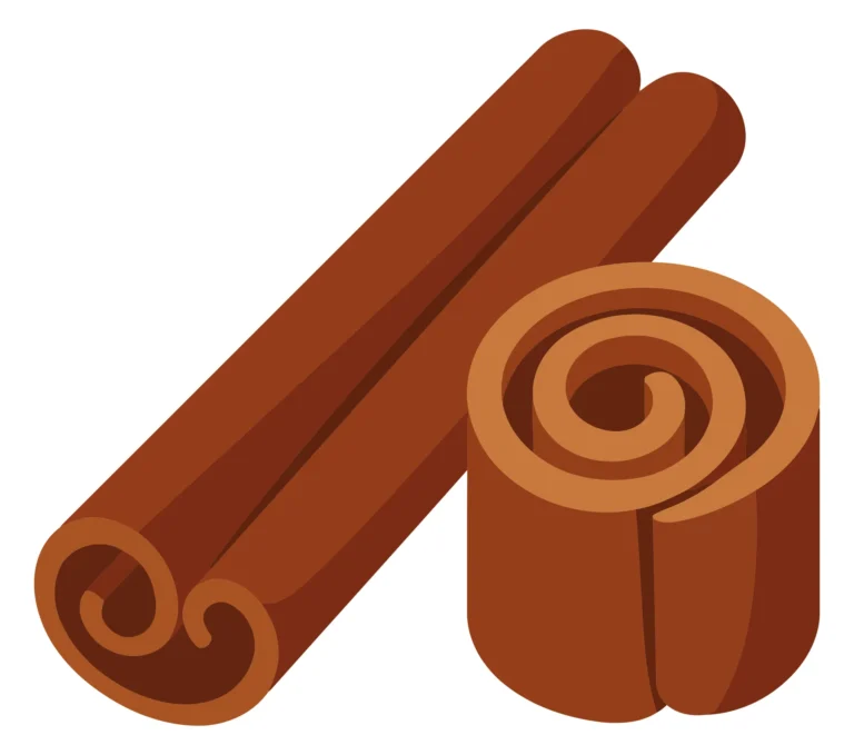 cinnamon sticks and roll isolated on white background