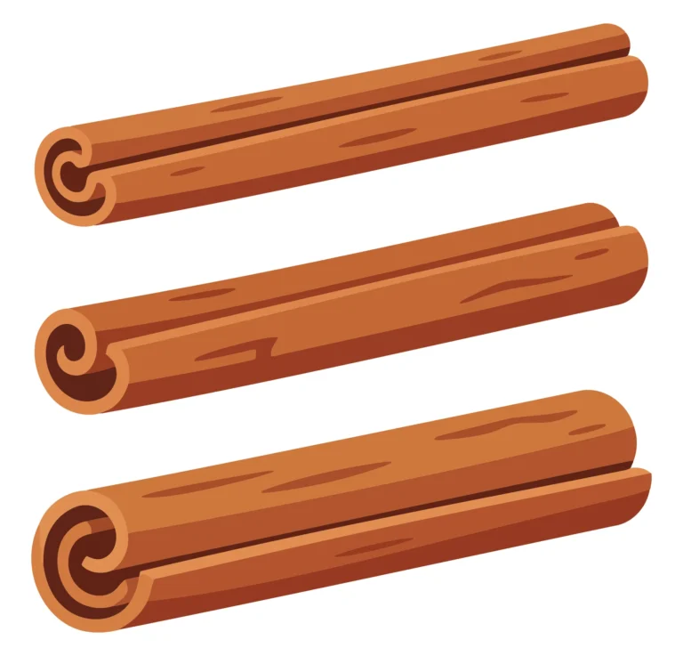 cinnamon sticks isolated on white background
