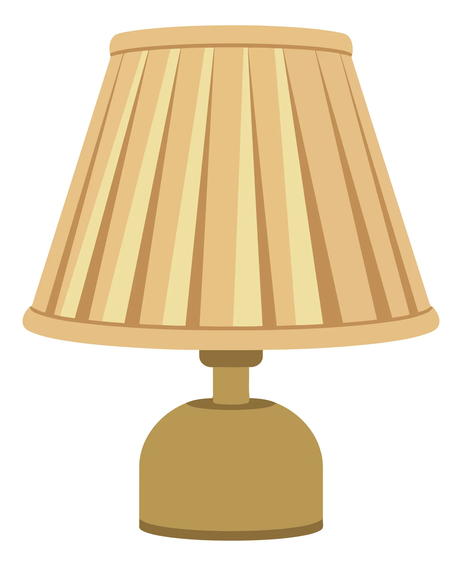 Classic Table Lamp with Pleated Fabric Shade