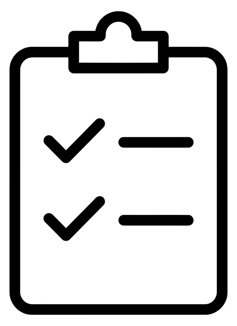 clipboard with checklist icon