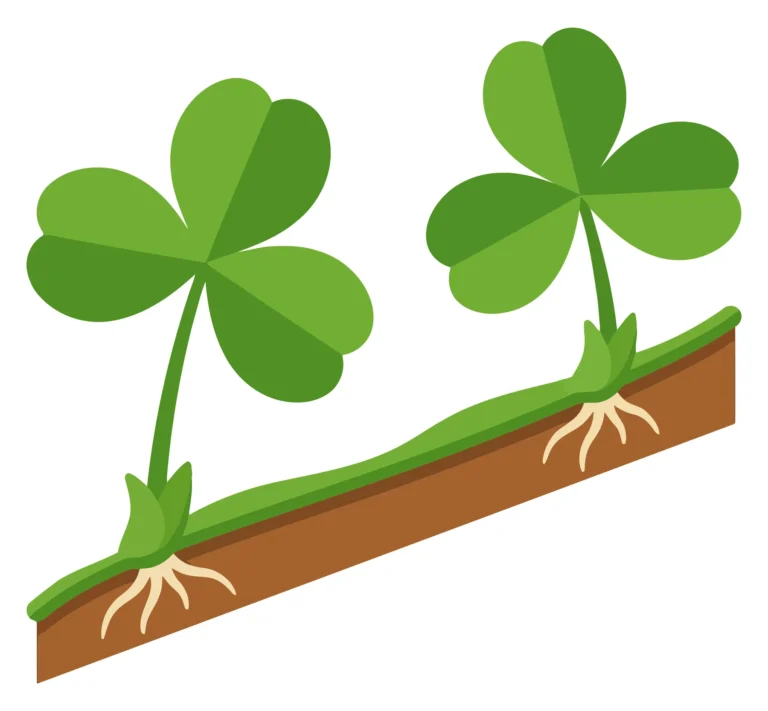 clover, plant, green, nature, vector, isolated on white background