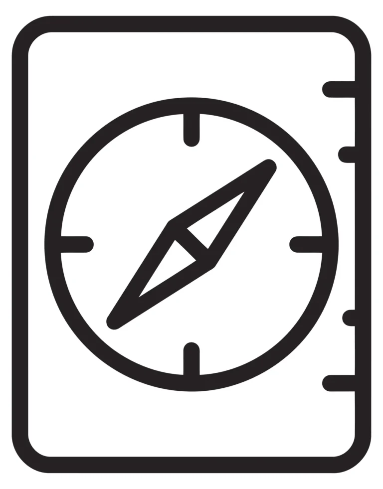compass icon for navigation and orientation