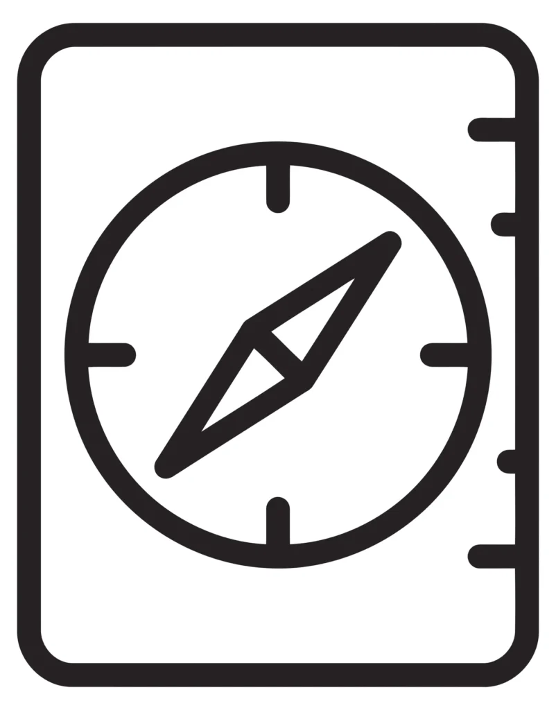 compass icon for navigation and orientation