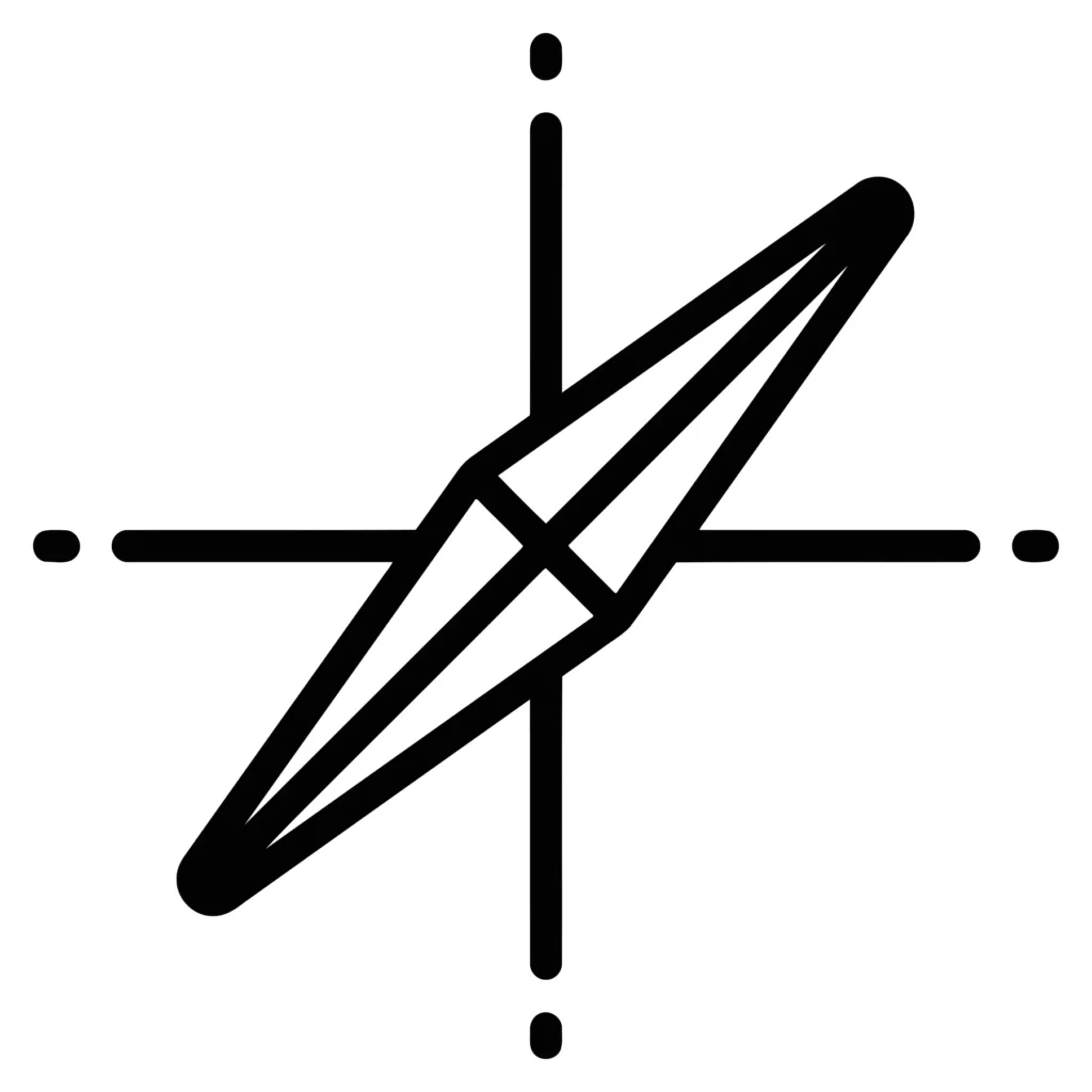 compass icon, navigation tool for direction and orientation