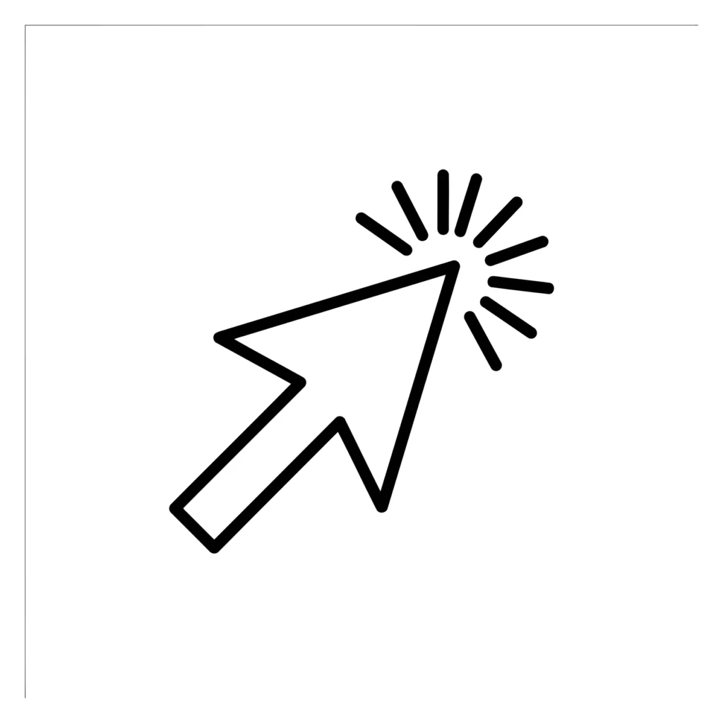computer mouse cursor clicking icon