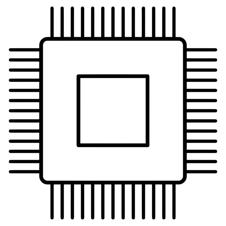 computer processor chip icon