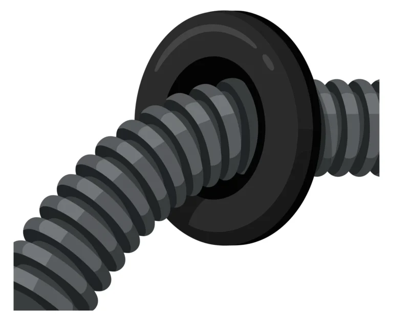 corrugated electrical conduit passing through a rubber grommet