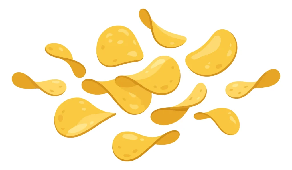 crispy potato chips snack