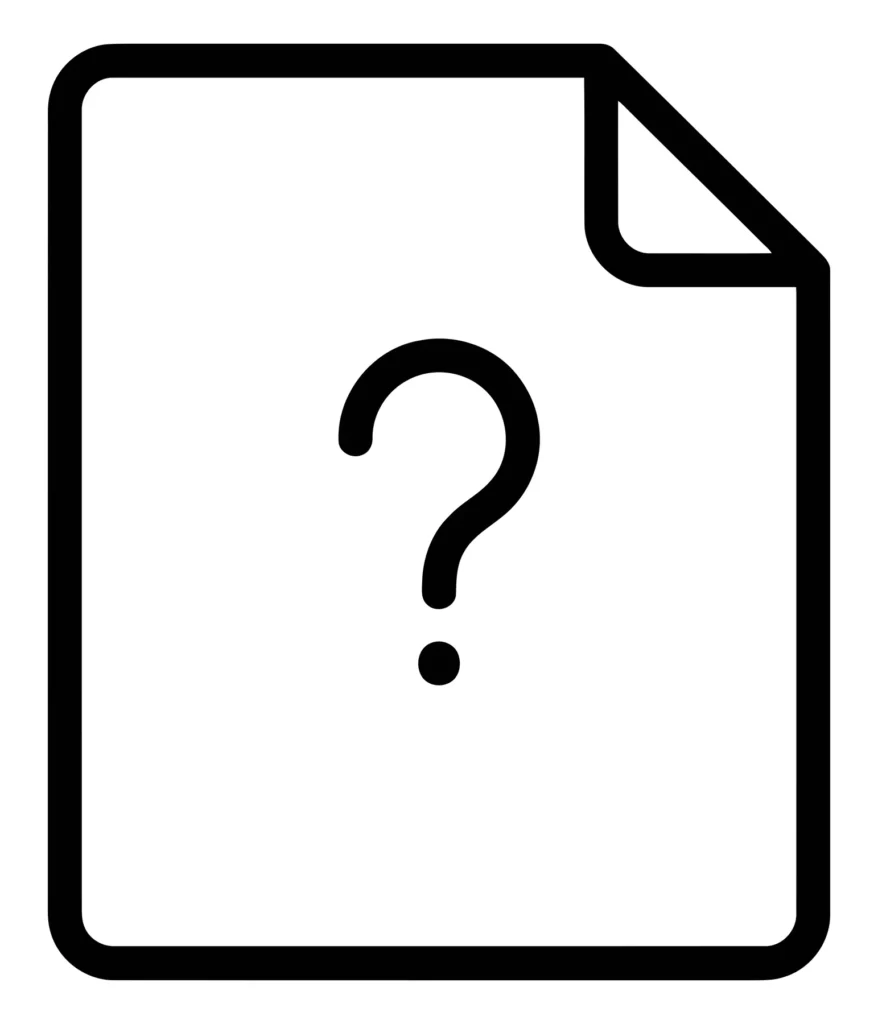 document with question mark icon