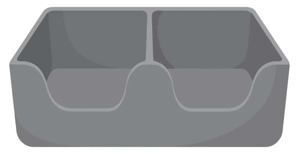 double bowl pet feeder icon