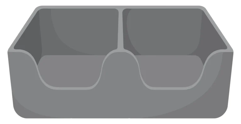 double bowl pet feeder icon