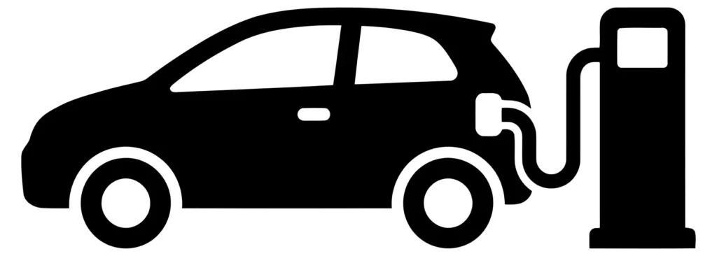 electric car charging station icon