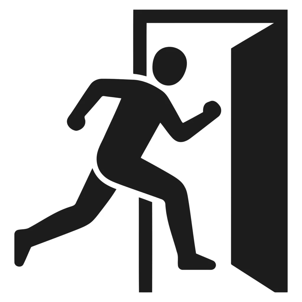 emergency exit icon