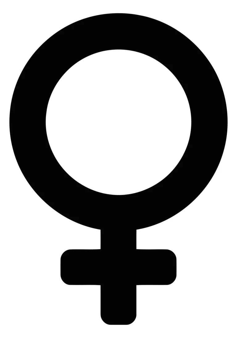 female gender symbol icon, woman sex sign