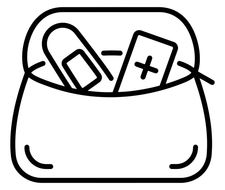 first aid kit bag icon