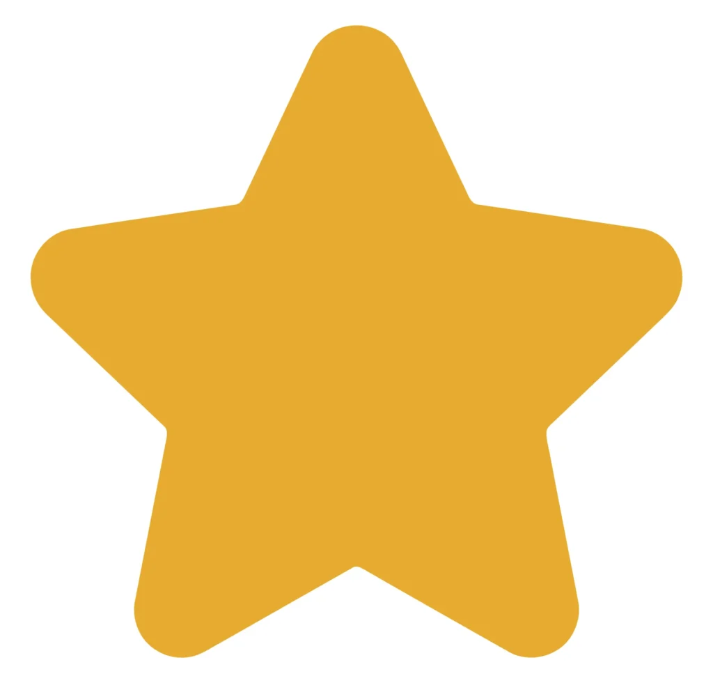 fivepointed star shape